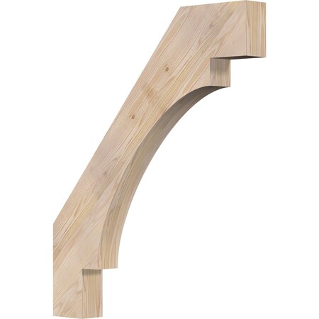 Ekena Millwork 3 1/2"W x 30"D x 36"H Merced Smooth Knee Brace, Douglas Fir BRC04X30X36MRC00SDF